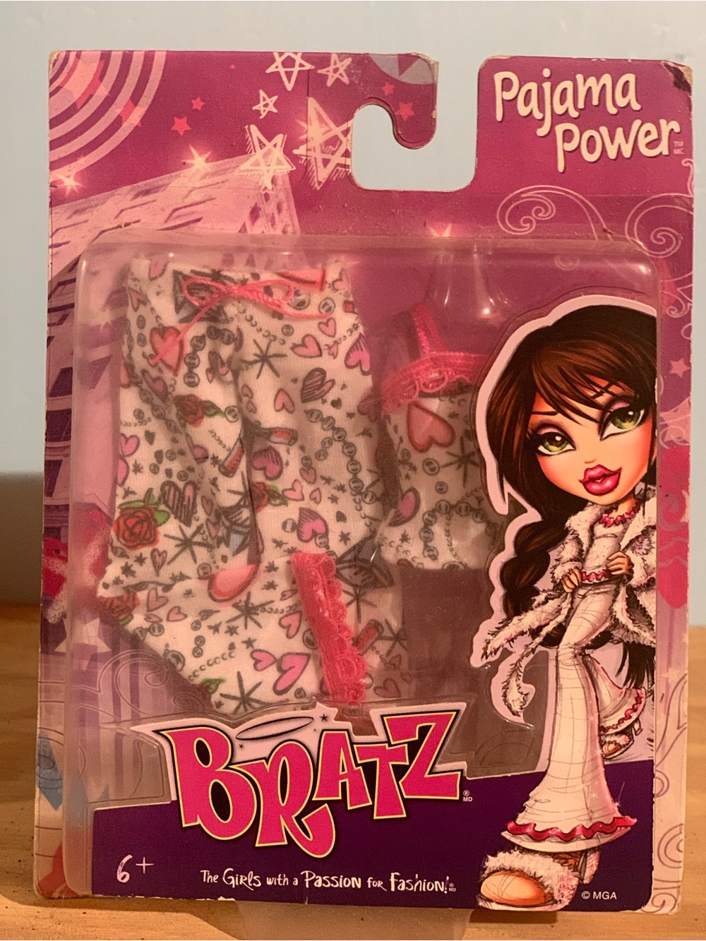 Bratz Pajama Power Pink Printed Pajama Set for Bratz dolls